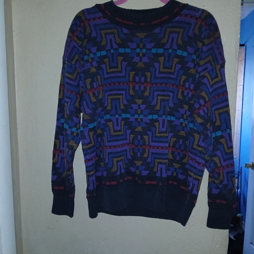 Colorful Geometric Crewneck Sweater